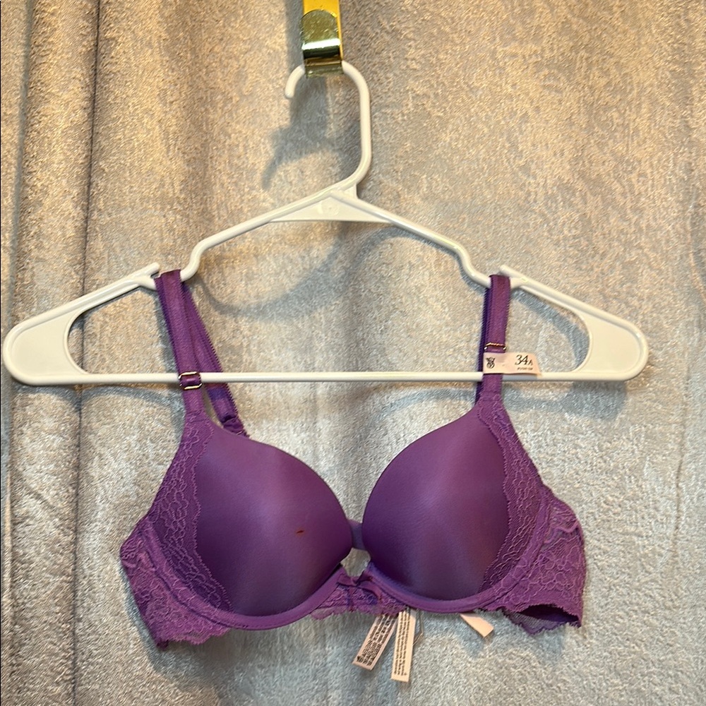Victoria's Secret Dream Angels‎ Purple Lace Push-Up Bra 34A 11206496
